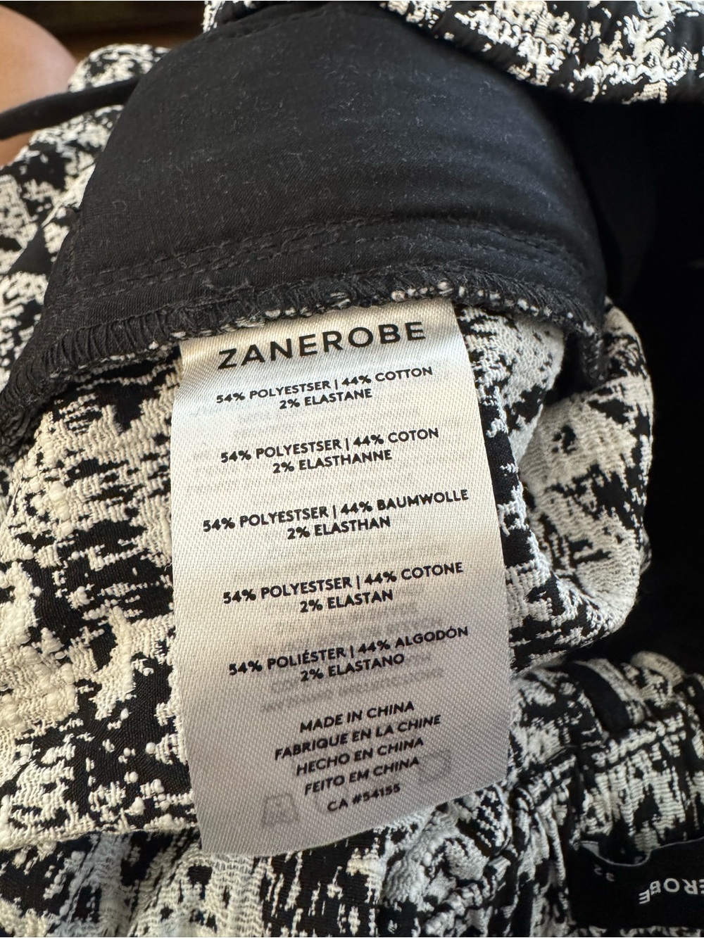 NWT Zanerobe Black & White Houndstooth Joggers size:32 - Picture 4 of 10